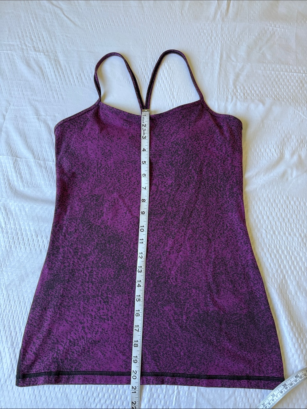 lululemon athletica Purple Racerback Tank with Subtle Heather - Picture 7 of 9